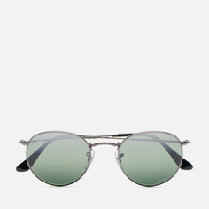 Солнцезащитные очки Ray-Ban Round Metal Chromance Polarized, цвет серебряный