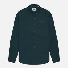 Мужская рубашка Timberland Micro Gingham Poplin, цвет зелёный, размер XL