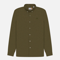 Мужская рубашка Timberland Mill Brook Linen, цвет зелёный, размер S