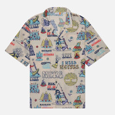 Мужская рубашка Timberland Graphic Resort, цвет бежевый, размер S