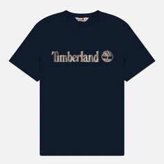 Мужская футболка Timberland Kennebec River Camo Linear Logo, цвет синий
