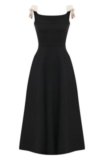 Платье из шерсти и шелка Valentino