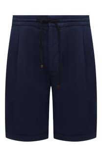 Шорты изо льна и хлопка Brunello Cucinelli