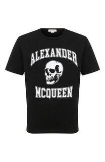 Хлопковая футболка Alexander McQueen