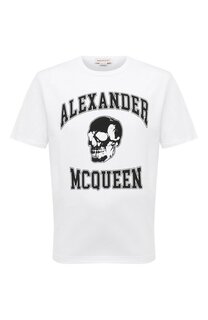 Хлопковая футболка Alexander McQueen