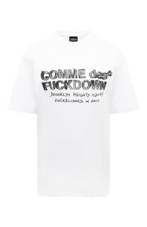 Хлопковая футболка Comme des Fuckdown