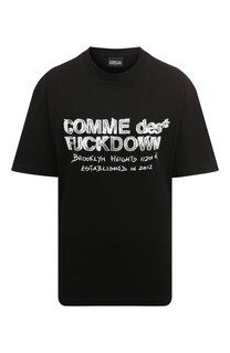 Хлопковая футболка Comme des Fuckdown