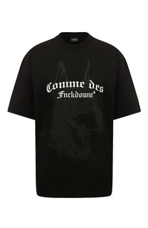 Хлопковая футболка Comme des Fuckdown