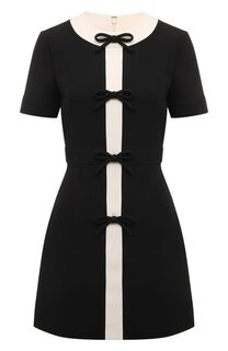 Платье из шерсти и шелка Valentino