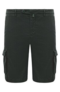 Шорты изо льна и хлопка Kiton