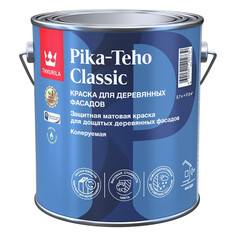 Краски и эмали фасадные краска акрилатная фасадная TIKKURILA Pika-Teho Classic база A 2,7л белая, арт.700014060