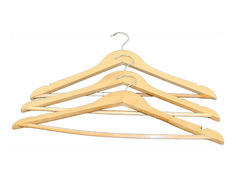 Вешалки для одежды набор вешалок QR 3 шт, универсальная, дерево, 44,5 см Todelia