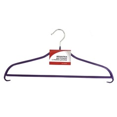 Вешалки для одежды вешалка для брюк и рубашек, ПВХ, 42 см, цвет темно-фиолетовый Todelia