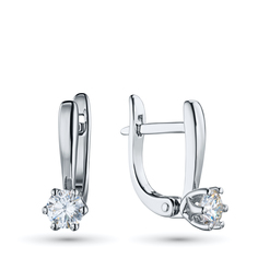 Серьги из серебра э0612сг04220753_white ЭПЛ Даймонд