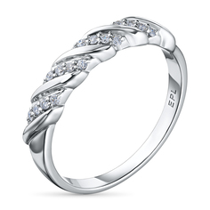 Кольцо из серебра э0612кц07200358_white ЭПЛ Даймонд