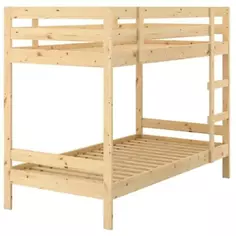Кровать двухъярусная 90x200 см дерево Без бренда