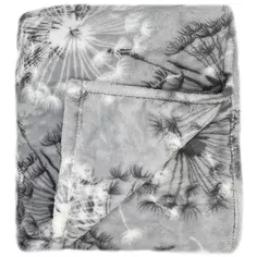 Плед Dandelion 200x220 см фланель цвет серый Ardenza