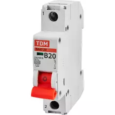 Автоматический выключатель TDM Electric ВА47-29 1Р B20 A 4.5 кА