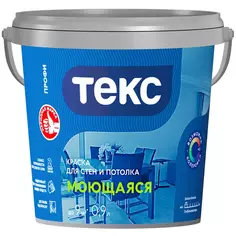 Краска интерьерная Текс Профи белая база A 0.9 л
