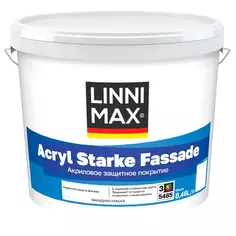 Краска фасадная Linnimax Acryl Starke Fassade цвет прозрачный матовая база Б3 8.46 л