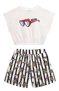 Комплект из футболки и шорт Moschino