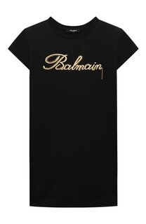 Хлопковое платье Balmain