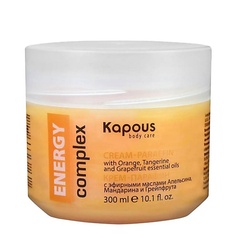 Крем для тела KAPOUS Крем-парафин ENERGY complex Апельсин, Мандарин и Грейпфрут 300.0