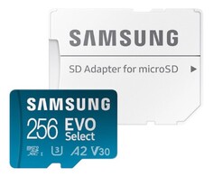 Карта памяти MicroSDXC 256GB Samsung MB-ME256KA/AM EVO Plus, Class 10, A2, V30, UHS-I (U3), адаптер на SD