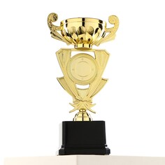 Кубок 182b, наградная фигура, золото, подставка пластик, 24 × 12 × 8,5 см. Командор