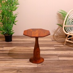 Столик кофейный 40х40х48 см, манговое дерево NO Brand