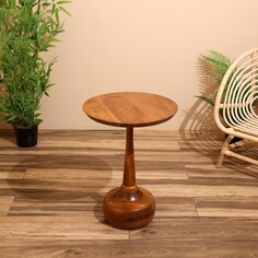 Столик кофейный 45х45х60 см, манговое дерево NO Brand