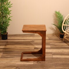 Столик кофейный 40х30х60 см, манговое дерево NO Brand