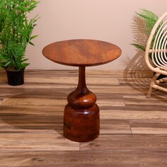 Столик кофейный 50х50х60 см, манговое дерево NO Brand