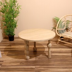 Столик кофейный 75х75х50 см, манговое дерево NO Brand