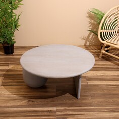 Столик кофейный 80х80х35 см, манговое дерево NO Brand