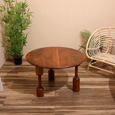 Столик кофейный 80х80х50 см, манговое дерево NO Brand