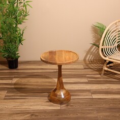 Столик кофейный 40х40х50 см, манговое дерево NO Brand