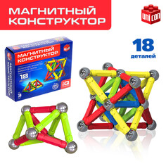 Магнитный конструктор, 18 деталей Unicon