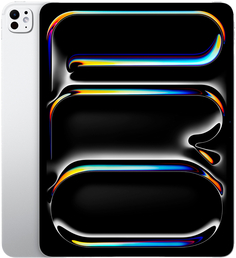 Планшет Apple iPad Pro (M4, 2024) 13" Wi-Fi + Cellular 1 ТБ, нанотекстурное стекло, серебристый
