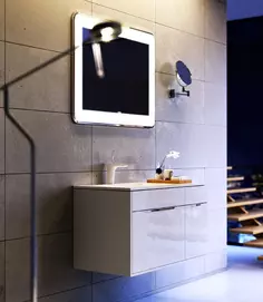 Комплект мебели белый глянец 91,8 см Aqwella 5 Stars Malaga Mal.01.09/L + Mal.09.04.D-L + Mal.02.09