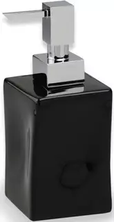 Дозатор для жидкого мыла Stil Haus Prisma 795(08-NE) настольный, хром/черный