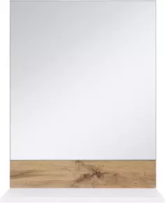 Зеркало 55x72,1 см белый глянец/светлое дерево Misty Адриана П-Адр03055-01