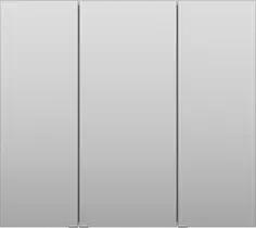 Зеркальный шкаф 90x80 см белый глянец R Misty Аура Э-Аур02090-01