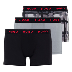 Трусы Medium Grey 3-Pack Logo Waistband Trunk Hugo