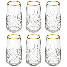 Стакан 480 мл, стекло, 6 шт, Decores, 197-1013