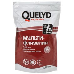 Клей для флизелиновых обоев, Quelyd, Мульти Флизелин, 450 г, зип-пак, 50035119