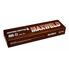 Электроды Maxweld, АНО-21, 4 мм, 5 кг, картонная коробка, ANO45