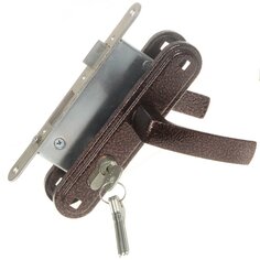 Замок врезной Зенит, ЗВ4-3.05, БП-00010738, ручка в комплекте, цилиндровый, медный Zenit