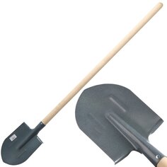 Лопата штыковая, сталь, 1.5 мм, черенок деревянный, СП, с ребром жёсткости
