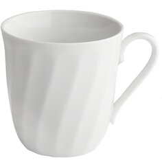Кружка фарфор, 350 мл, Витая, Дулевский фарфор, 065822, белая